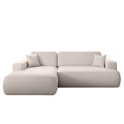 GIO ágyazható, ágyneműtartós sarokkanapé bézs (balos)