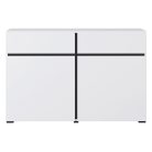 Cross 9WMY45 komód - 2 ajtós, 2 fiókos (Fehér/fekete)