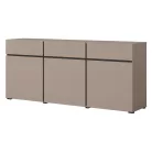 Cross CWMY43 komód - 3 ajtós, 3 fiókos (Congo fekete)