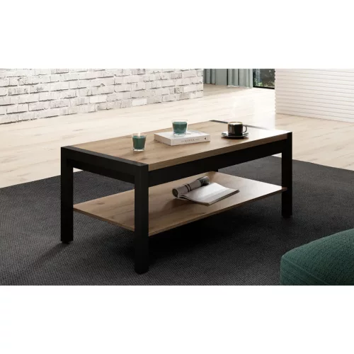 Aktiv TWLK99 dohányzóasztal - (Taurus tölgy/fekete)