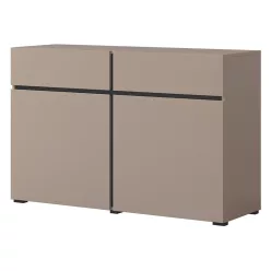 Cross CWMY45 komód - 2 ajtós, 2 fiókos (Congo fekete)