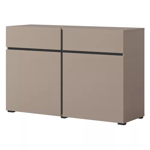 Cross CWMY45 komód - 2 ajtós, 2 fiókos (Congo fekete)