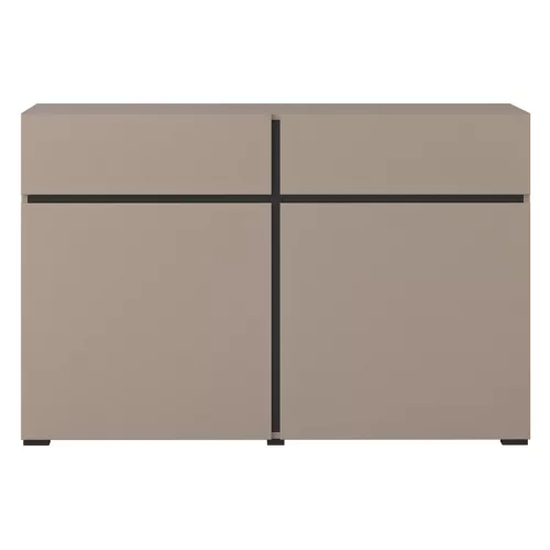 Cross CWMY45 komód - 2 ajtós, 2 fiókos (Congo fekete)