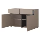 Cross CWMY45 komód - 2 ajtós, 2 fiókos (Congo fekete)