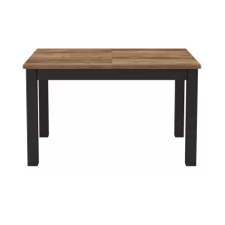   Olin wm bővíthető étkezőasztal (130 -175) - appenzeller fenyő/fekete szupermatt