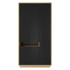Aston TWLH13 zárt polcos szekrény - 3 ajtós (Taurus tölgy/matt fekete)