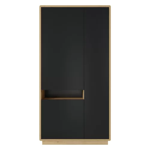 Aston TWLH13 zárt polcos szekrény - 3 ajtós (Taurus tölgy/matt fekete)