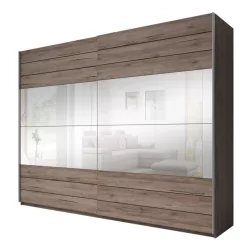   Galaxy M0EA59 gardróbszekrény - tolóajtós (Sötét San Remo tölgy)