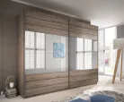 Galaxy M0EA59 gardróbszekrény - tolóajtós (Sötét San Remo tölgy)