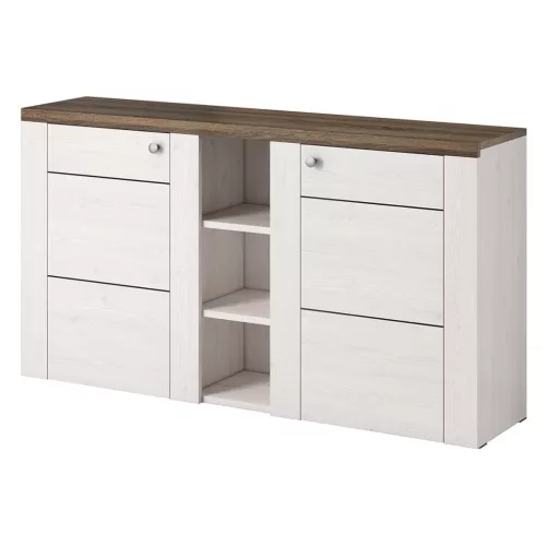 Larona 4BDZ26 komód - 2 ajtós (Sibiu larche/sonoma truffel)