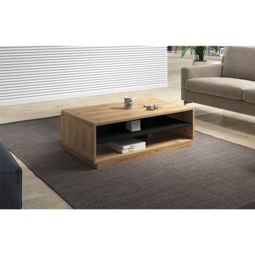 Aston TWLH99 dohányzóasztal - (Taurus tölgy/matt fekete)