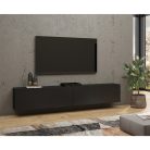 Ava WNLM40 TV állvány - 2 lenyíló ajtós (Onyks fekete/wotan tölgy)