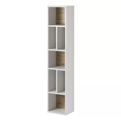 TOLEDO - Fali könyvespolc (fehér/san remo tölgy)