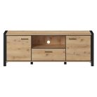 Aktiv TWLK41 TV állvány - 180 - 1 fiókos (Taurus tölgy/fekete)