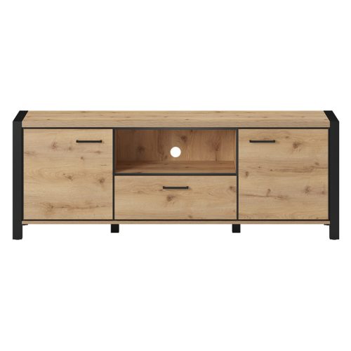 Aktiv TWLK41 TV állvány - 180 - 1 fiókos (Taurus tölgy/fekete)