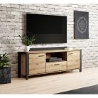 Aktiv TWLK41 TV állvány - 180 - 1 fiókos (Taurus tölgy/fekete)