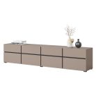 Cross CWMY40 TV állvány - 4 lenyíló ajtós, 4 fiókos (Congo fekete)