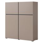 Cross CWMY76 komód - 4 ajtós (Congo fekete)