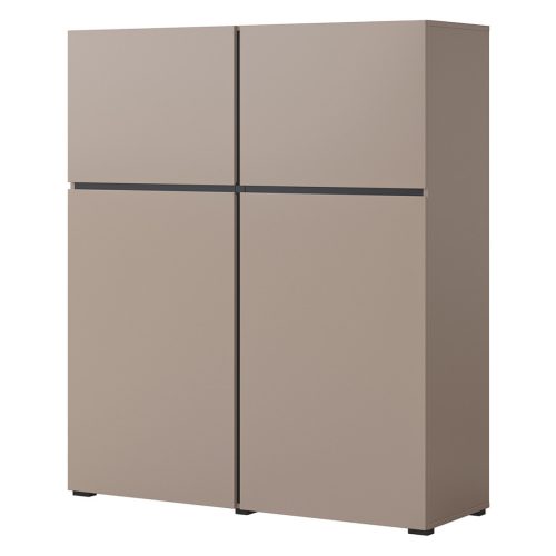 Cross CWMY76 komód - 4 ajtós (Congo fekete)