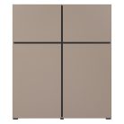 Cross CWMY76 komód - 4 ajtós (Congo fekete)