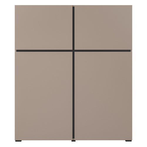 Cross CWMY76 komód - 4 ajtós (Congo fekete)