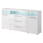 India 97DE25 komód - 182 - 2ajtós, 3 fiókos (Fehér)