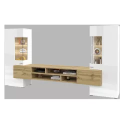 Coby 7JMB10 nappali szett - (Fehér/Wotan tölgy)