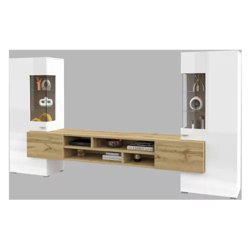 Coby 7JMB10 nappali szett - (Fehér/Wotan tölgy)