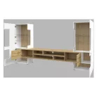 Coby 7JMB10 nappali szett - (Fehér/Wotan tölgy)