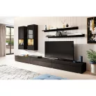 Athens W1LG10 nappali szett - (Matt fekete/fényes fekete)