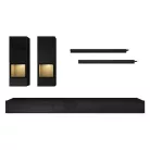 Athens W1LG10 nappali szett - (Matt fekete/fényes fekete)