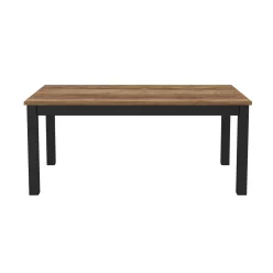   Olin wm étkezőasztal - 180 - appenzeller fenyő/fekete szupermatt