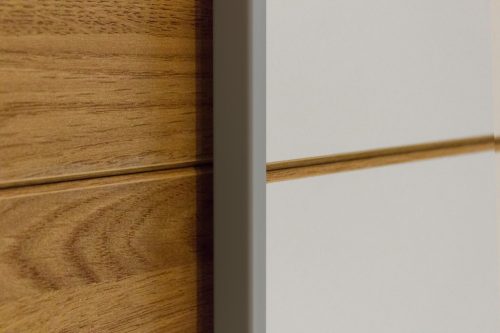 Galaxy 93EA19 gardróbszekrény - tolóajtós (Fehér/beaufort tölgy)