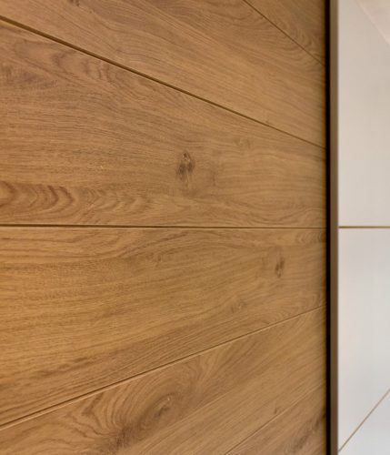 Galaxy 93EA19 gardróbszekrény - tolóajtós (Fehér/beaufort tölgy)