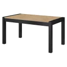 Aktiv TWLK92 bővíthető étkezőasztal - 160-200-240 (Taurus tölgy/fekete)