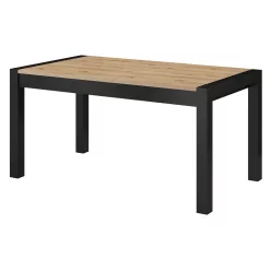  Aktiv TWLK92 bővíthető étkezőasztal - 160-200-240 (Taurus tölgy/fekete)