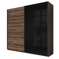   Galaxy ZBEA69 gardróbszekrény - tolóajtós (kolostor tölgy/fényes fekete)