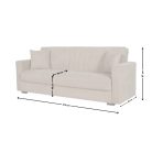 Star három üléses kanapé - barna