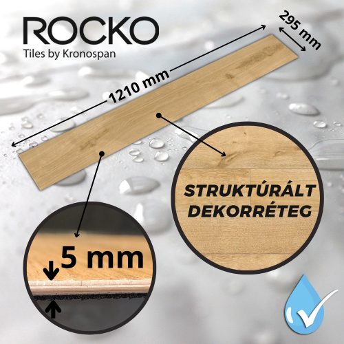 Rocko SPC padló R124 Clove 5 mm