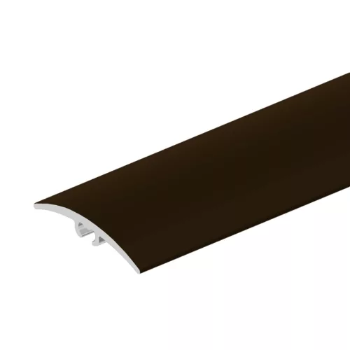 Aluminium 40 mm-es íves burkolatváltó profil - 62706 - bronz - 2,7m - csavaros