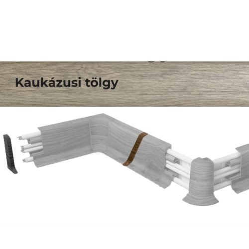 Toldó elem 10556 PVC padlószegélyhez 22992 2db/csomag - 4544 Kaukázusi tölgy