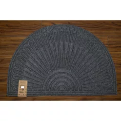   Eco Trend lábtörlő Contours Halfmoon Starburst Szürke - 60 x 90 cm
