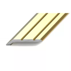 Aluminium 30mm-es végzáró profil - A01T - arany - vágott