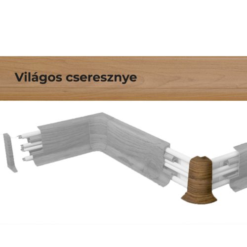 Külső sarokelem 10556 PVC padlószegélyhez 22991 2db/csomag - 1594 Világos cseresznye