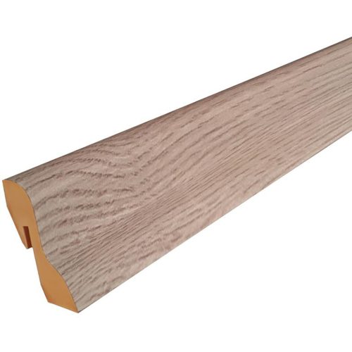 MDF padlószegély D profil 4cm-es 2600x40mm - 296 fakó tölgy