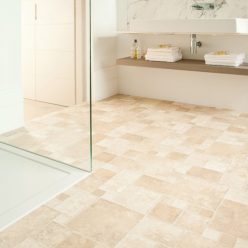   tekercses vinyl padló (PVC) világosbarna csempe mintás Atlux 535 2 m