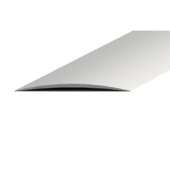   Aluminium 80mm-es íves burkolatváltó profil - A71T - ezüst - vágott
