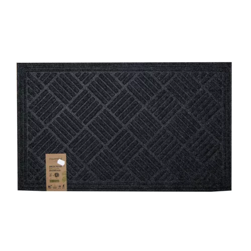 Eco Trend lábtörlő Contours Parquet fekete - 80 x 120 cm