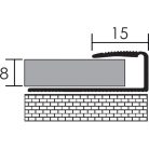 Aluminium 8 mm-es magasságkiegyenlítő profil - 20903 - arany - 0,9m - csavaros