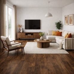   tekercses vinyl padló, PVC -  barna fa mintás Bern 845 Gran 2 m